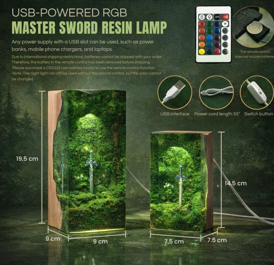 YoshiResin - Zelda Resin Lamp