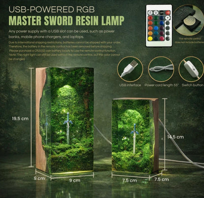 YoshiResin - Zelda Resin Lamp