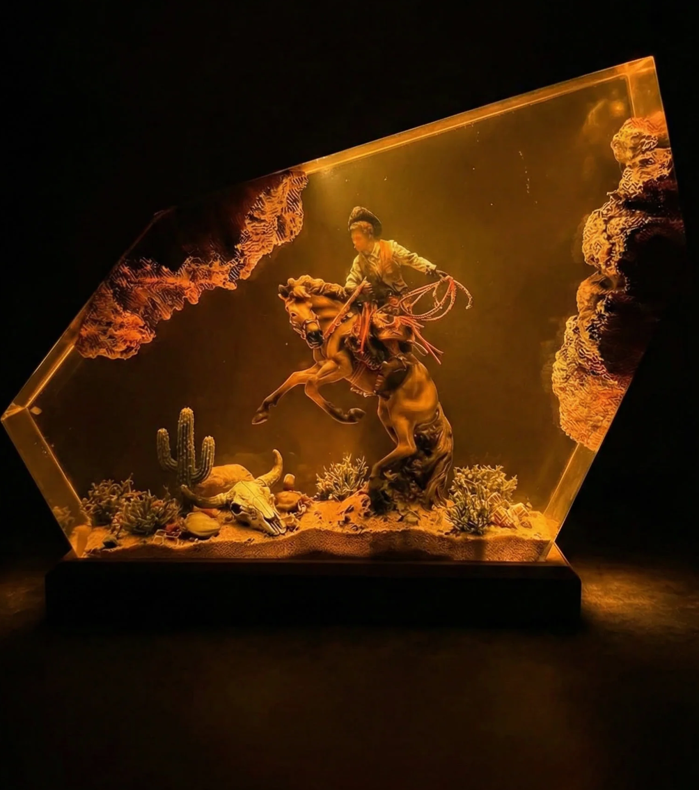 YoshiResin - Cowboy Inspired Lamps